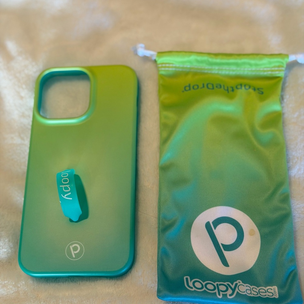 Loopy Case iPhone 14 Pro Max – Lime Ombré Matte (Righty)
